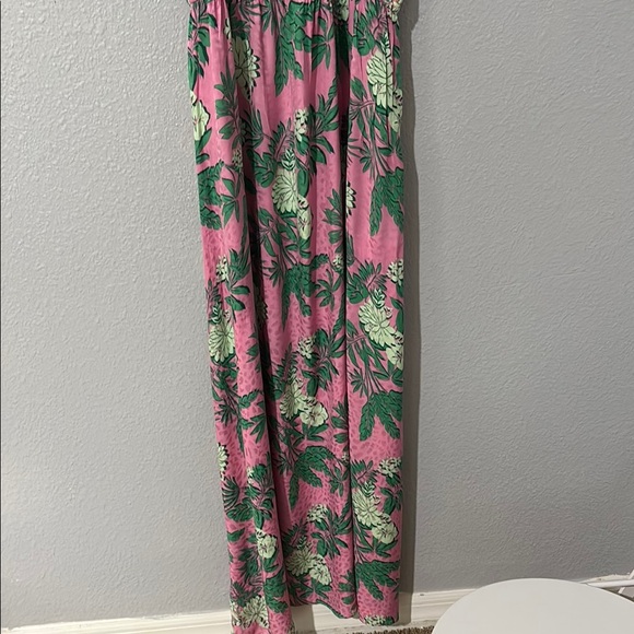 LOFT Green and Blue Halter Maxi Sundress - Picture 4 of 11